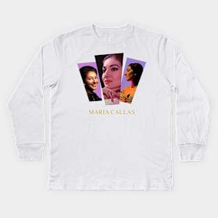 Maria Callas Kids Long Sleeve T-Shirt